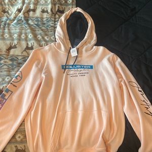 pink hollister hoodie